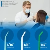 Cross-border exclusive dental surgery curved knife 1/4 mixed color dental surgery tip aspirator Oral surgery curved straw Specification image